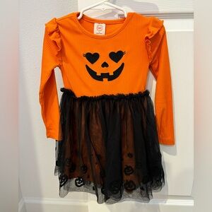 Toddler Jack o Lantern dress - 3T